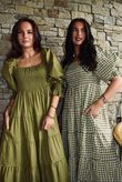Nonni Gingham Darling Dress Olive
